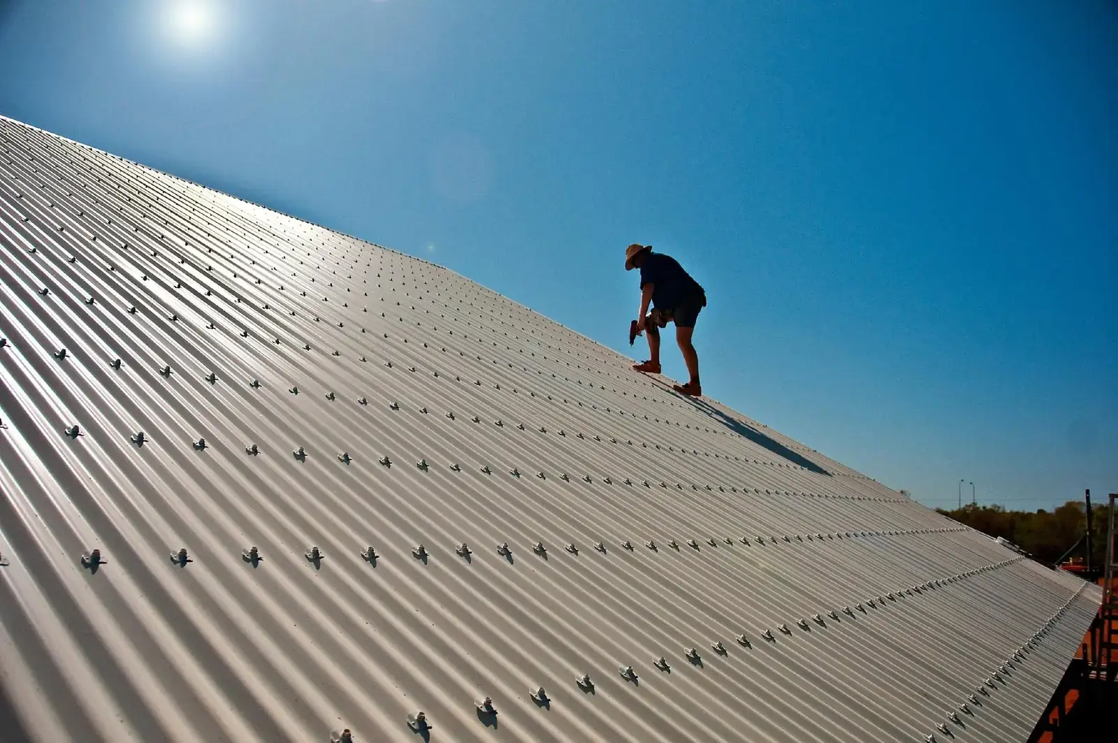Metal roof flashing repair and sealing St. Pete